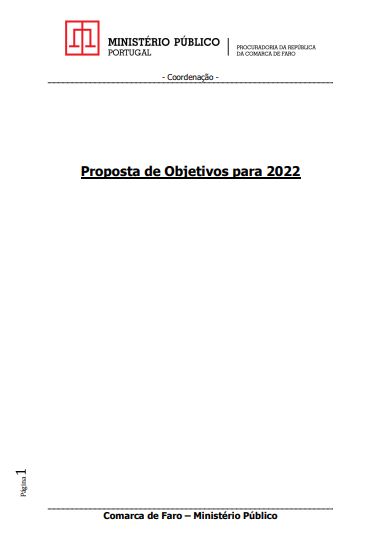 Objetivos Processuais 2023 - PRC Faro